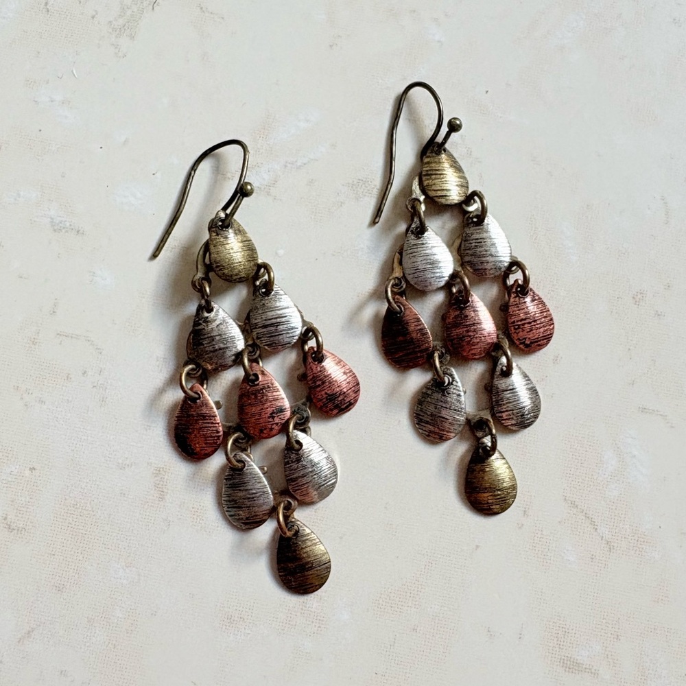Vintage Western Multicolor Dangle Earrings